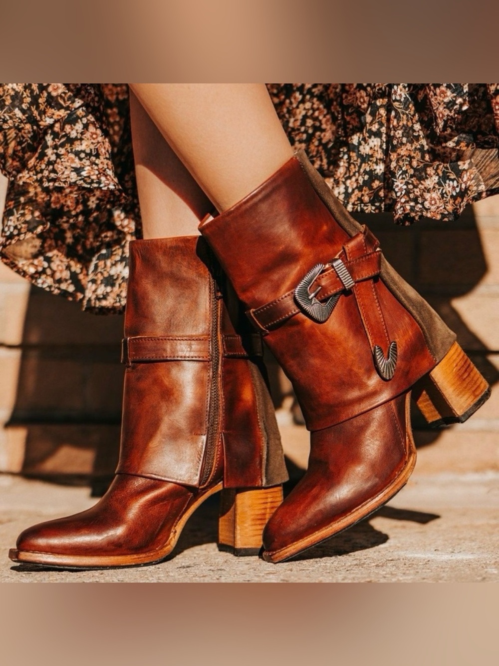 Freebird by Steven Jylina Boots Leather Brown Size 9 NEW